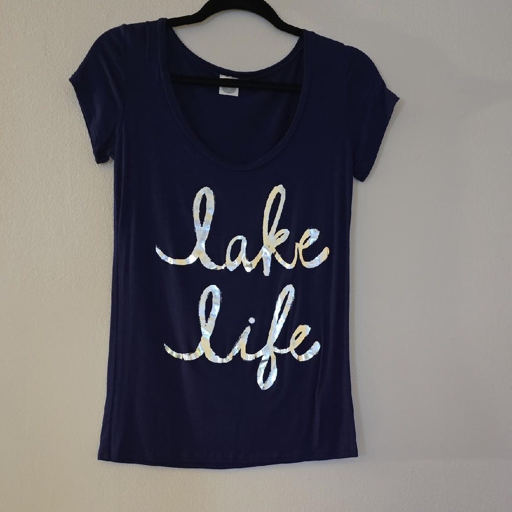 Lake Life Navy Blue Short Sleeve Tee